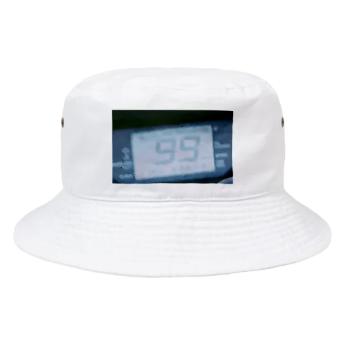 Speed99 White Blue Bucket Hat