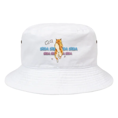 おしりフリフリむちむちしばいぬ Bucket Hat