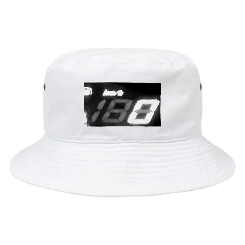 One Eighty Zero White black Bucket Hat