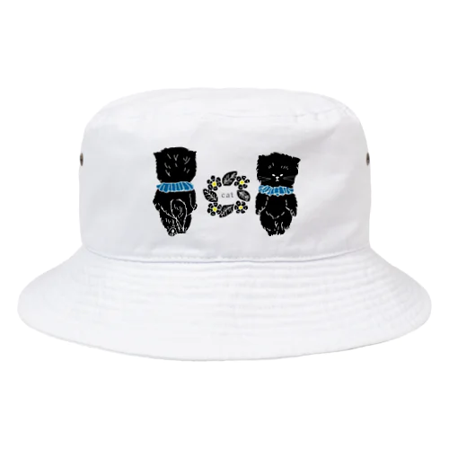 表裏ブラックキャット Bucket Hat