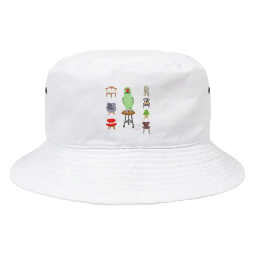 ワカケと椅子いろいろ Bucket Hat