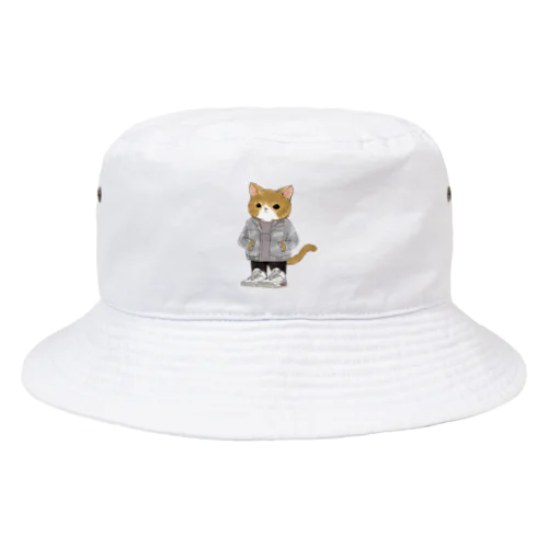JACKET CAT　スニーカーを履いた猫のブランド Bucket Hat