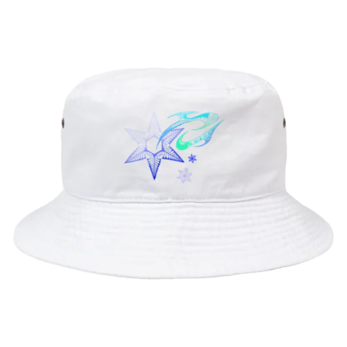 雪の結晶(カラー) Bucket Hat