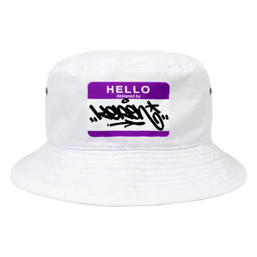 HELLO designed by KERON Bucket Hat