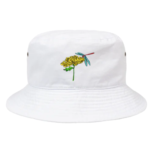 菊とトンボ Bucket Hat