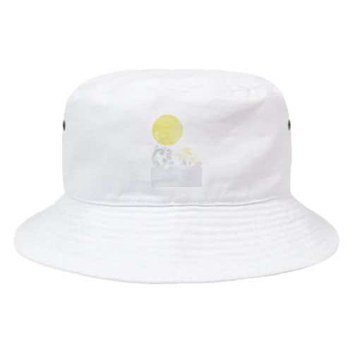 月夜に跳ねる(カラー) Bucket Hat