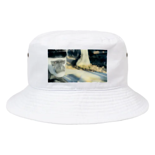 渋くて凛々しいイケメンすぎる猿 Bucket Hat