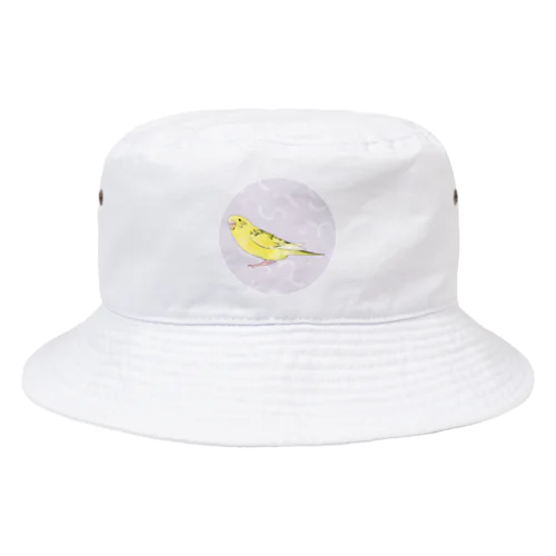 お空を見つめるセキセイインコちゃん【まめるりはことり】 Bucket Hat