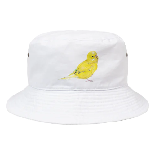 [森図鑑]セキセイインコ黄色 Bucket Hat