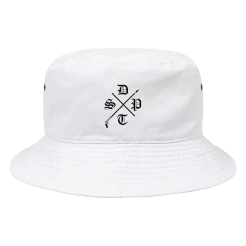 DSTP LOGO BUCKET HAT WHITE Bucket Hat