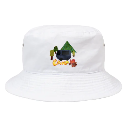 車でキャンプ Bucket Hat