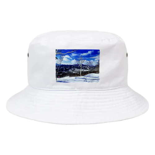 白樺と雪景色 Bucket Hat