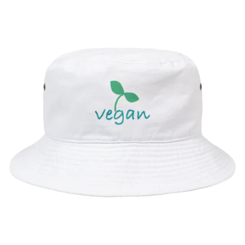 go vegan life Bucket Hat