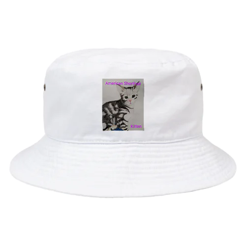 猫さんAmericanshorthair　縦 Bucket Hat