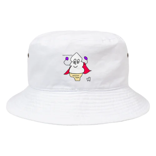 スーパーアイスクリームマン　(透過) Bucket Hat