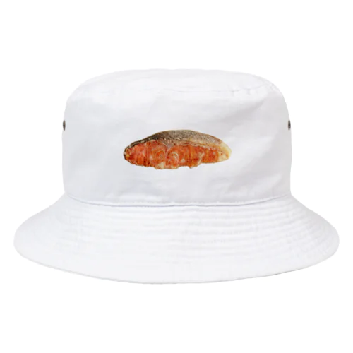 羊毛フェルトのふわふわ焼き鮭 Bucket Hat