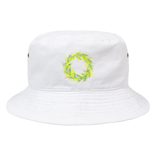 ミモザのリース Bucket Hat