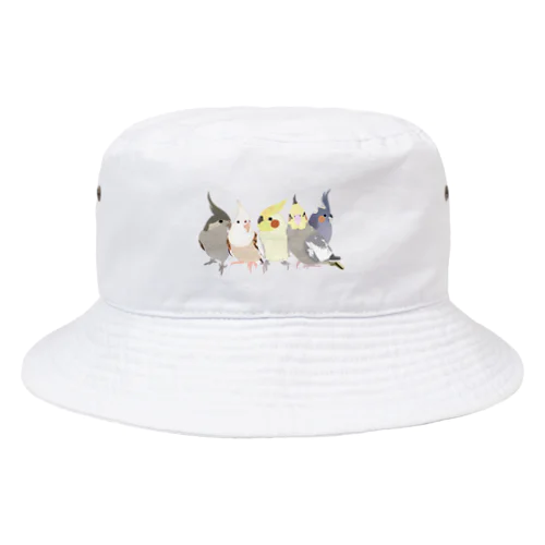 寄り添う　オカメインコ　 Bucket Hat