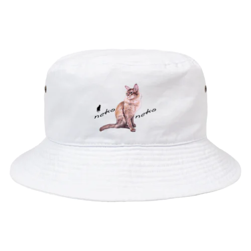 パステル💗ねこねこ　ライムくん Bucket Hat