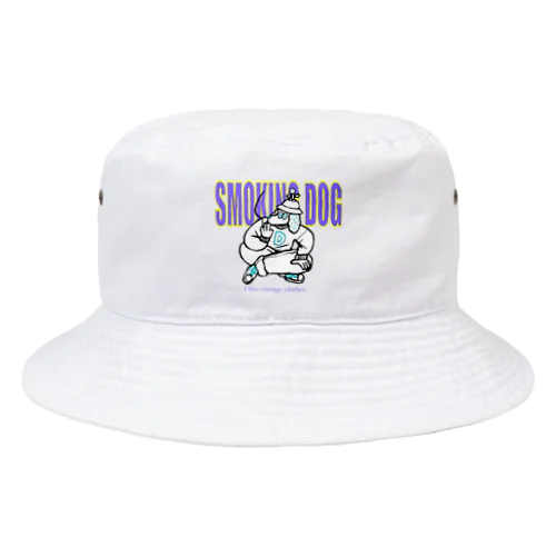 smoking dog Bucket Hat