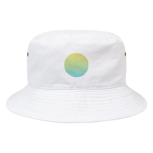 【日本の伝統色・冬】枯草色〜白群グラデーション　まる Bucket Hat