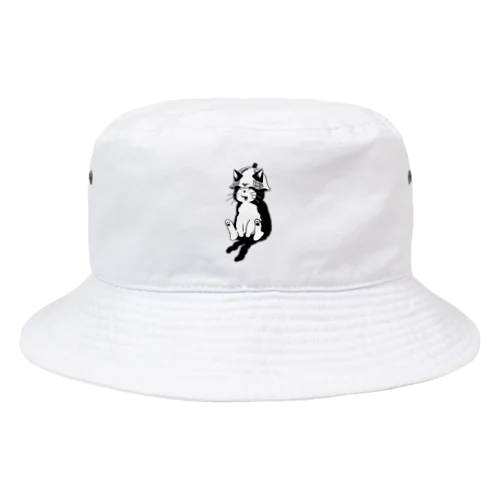 サウナ中にゃー Bucket Hat