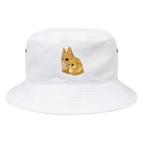 親子ウサギ Bucket Hat