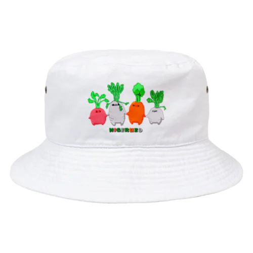 逃げるぞ根菜ズ Bucket Hat