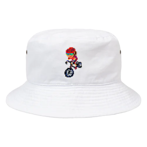 ロードバイクマン（レッド） Bucket Hat