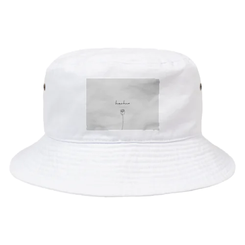 hachi∞ ロゴseriesグレー Bucket Hat