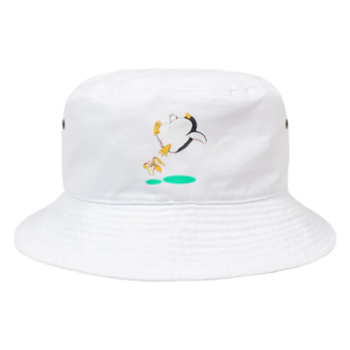 空飛ぶペンギン(green) Bucket Hat