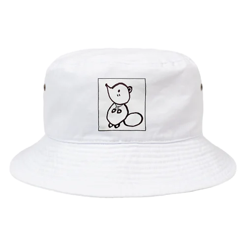 白狸のポンくん(枠入り) Bucket Hat