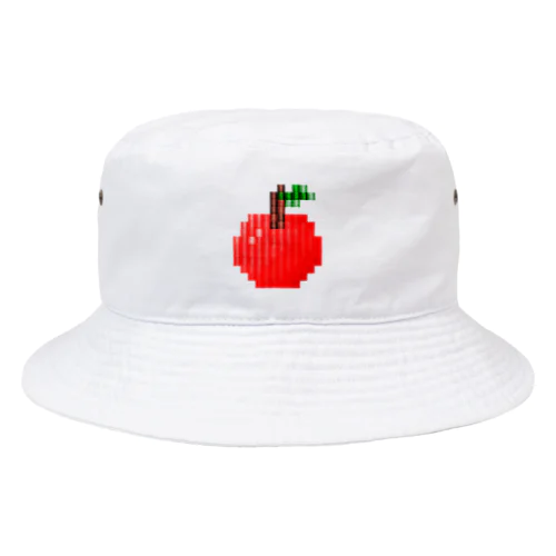 りんごの刺繍風イラスト Bucket Hat