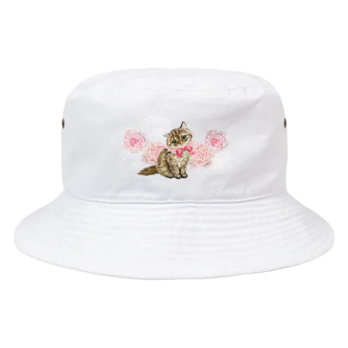 薔薇とチンチラゴールデン Bucket Hat