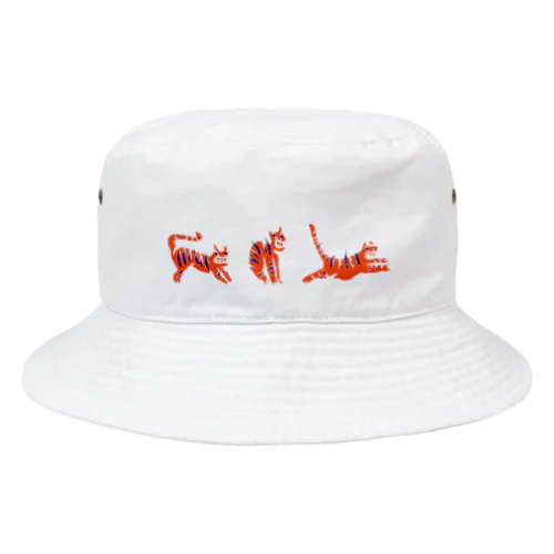 [TIGER] orange Bucket Hat