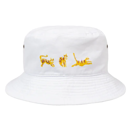 [TIGER] yellow Bucket Hat