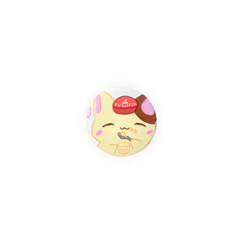 プリンねこ Tin Badge