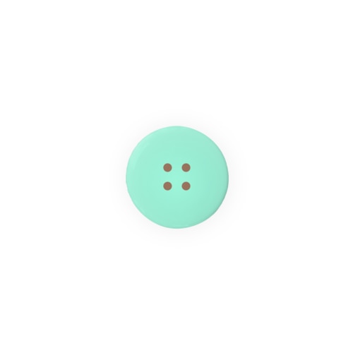 チョコミントな四つ穴ボタンっぽい Tin Badge