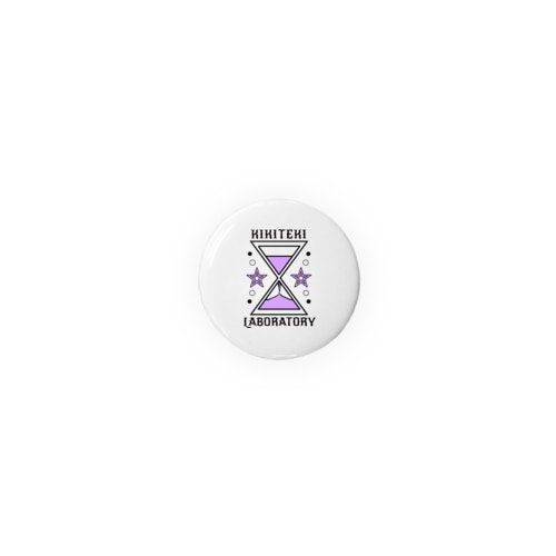 砂時計 薄紫 Tin Badge