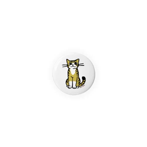 おすわり猫. Tin Badge