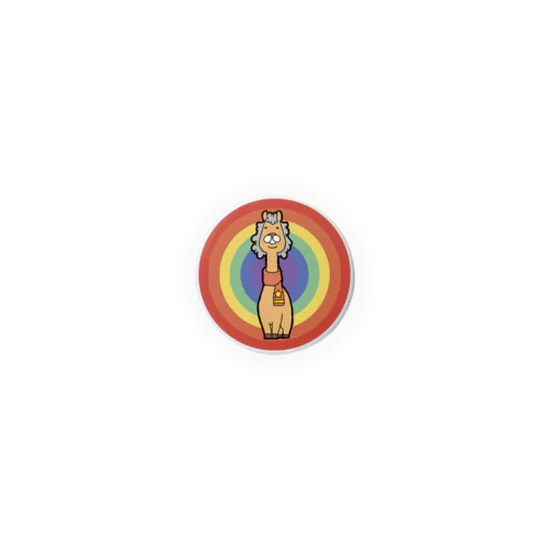 寒がりなアルパカ Tin Badge