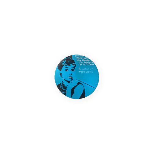 Audrey Hepburn Tin Badge