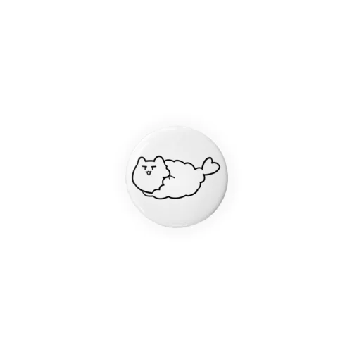 まゆげねこ-えびふらい Tin Badge