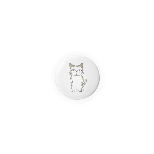 無愛想なサバトラ猫くん Tin Badge