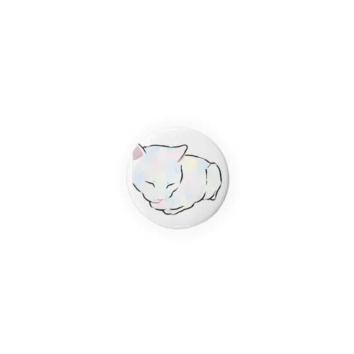 白ねこビラロ Tin Badge