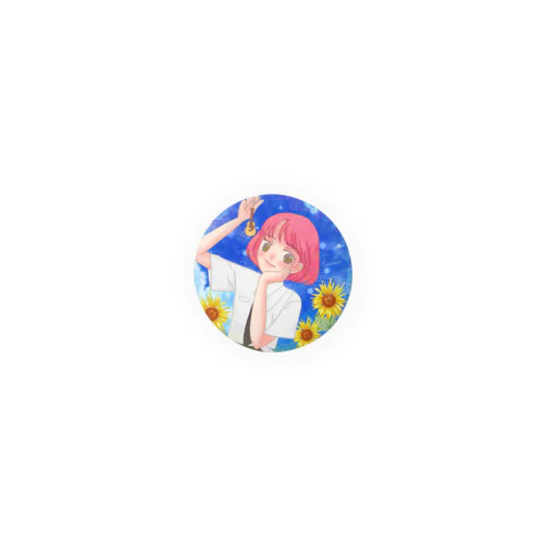 夏のサブカル女子 Tin Badge