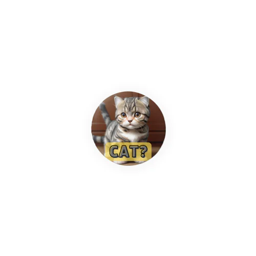 🐾 ケマオの「CAT?」スコティッシュフォールドグッズ 🐱 Tin Badge