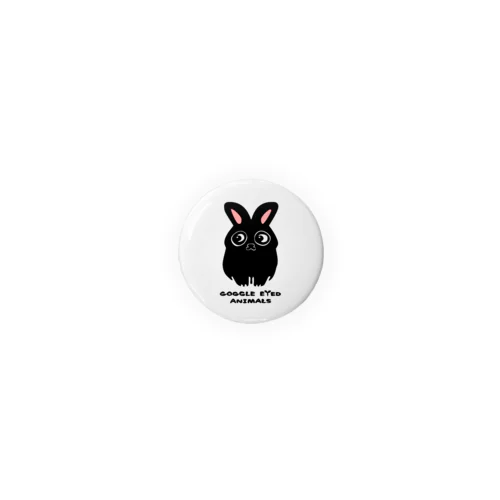 RABBIT_Black_32mm Tin Badge