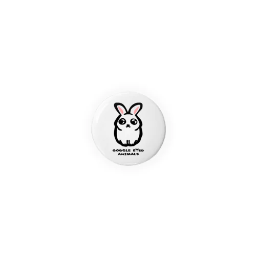 RABBIT_White_32mm Tin Badge