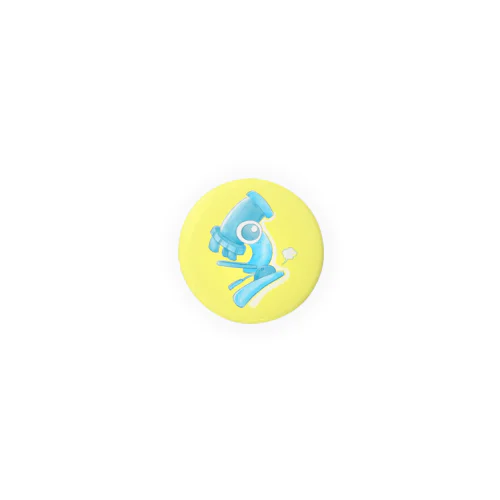 顕微鏡くん yellow Tin Badge